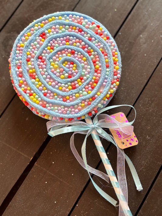 44cm LARGE PASTEL CANDY LOLLIPOP BLUE