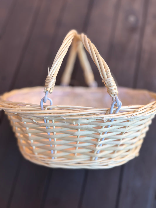28cm OVAL BASKET WITH 2 HANDLES