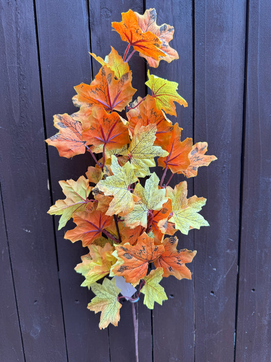 83CM AUTUMN MAPLE LEAF STEM