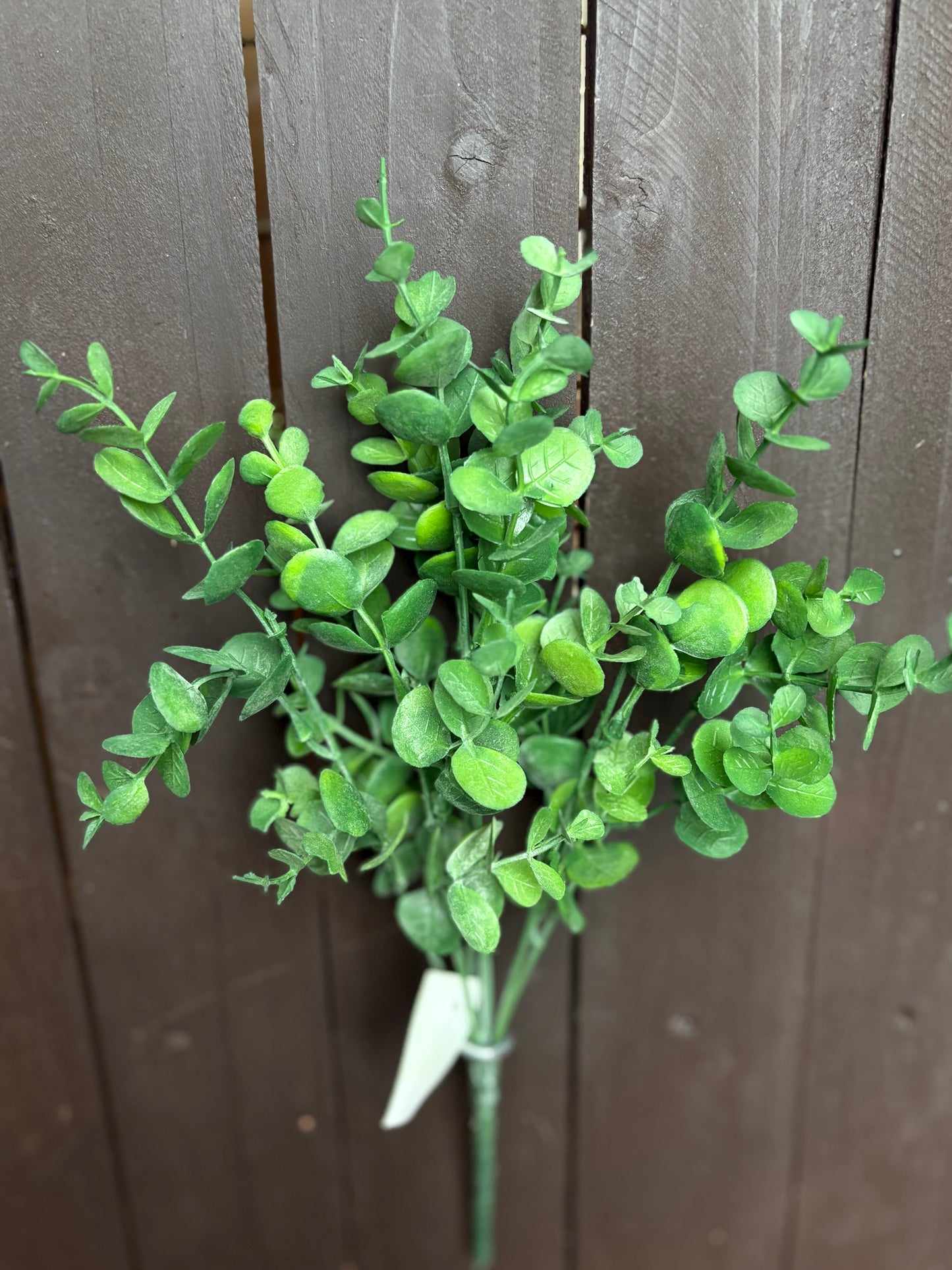 34cm EUCALYPTUS BUSH DARK GREEN