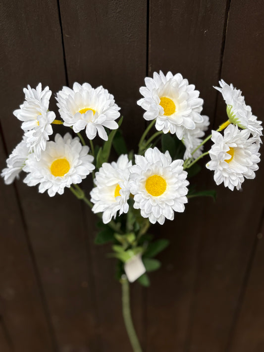 SILK WILD DAISY SPRAY WHITE