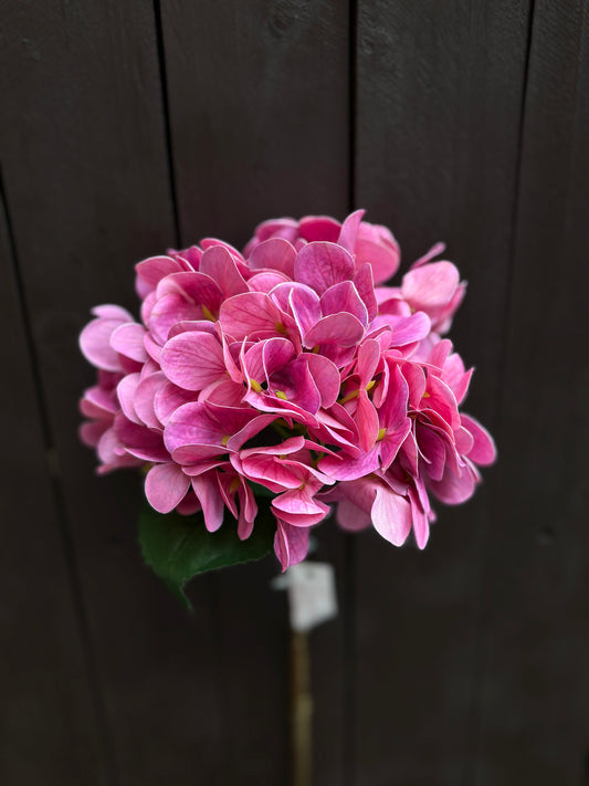 45cm REAL LOOK HYDRANGEA HOT PINK