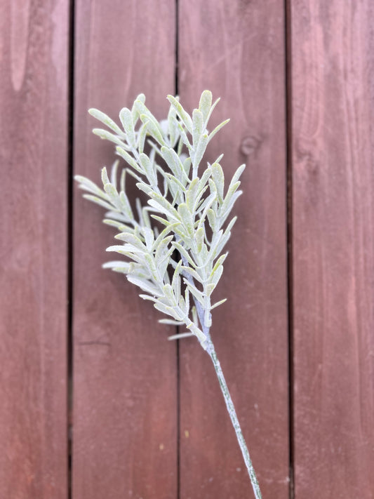 FLOCKED FRENCH TARRAGON SPRIG GREEN