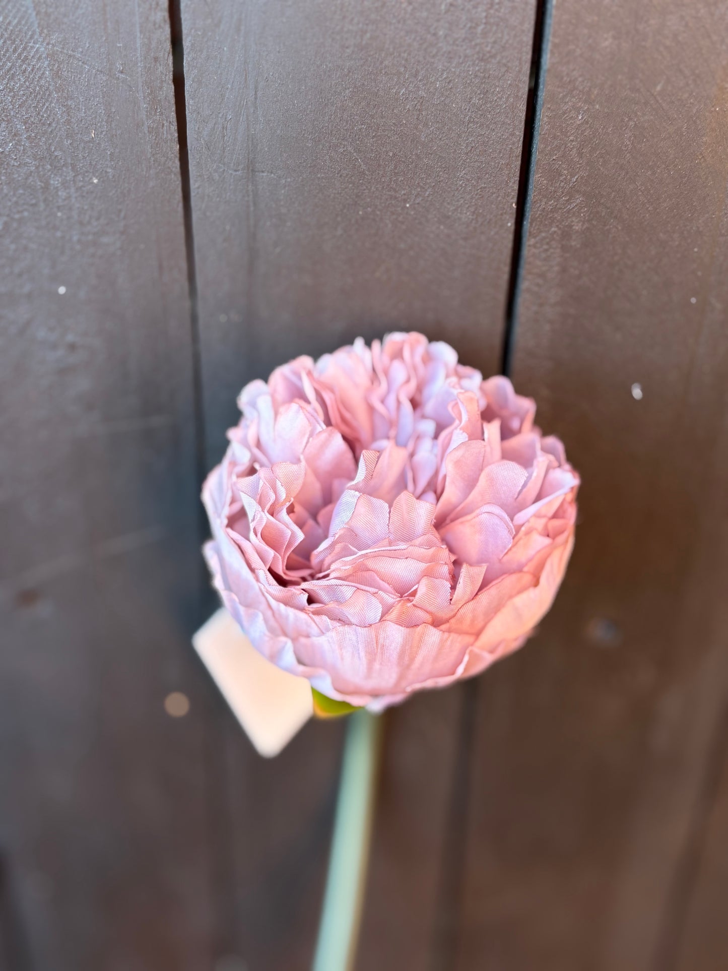 SILK SHORT STEM PEONY VINTAGE MAUVE