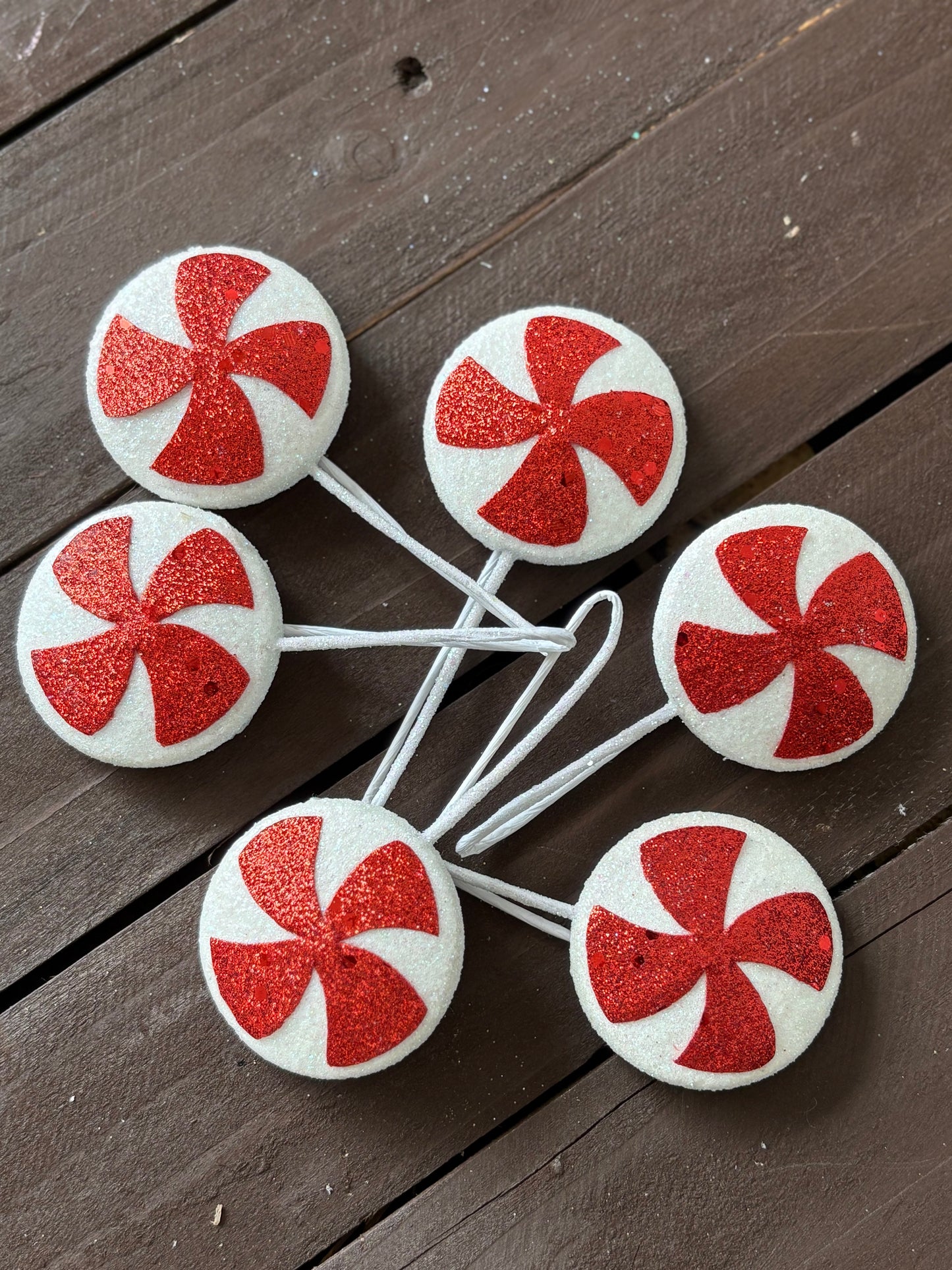 5cm PK6 ROUND SWIRL CANDY PICK