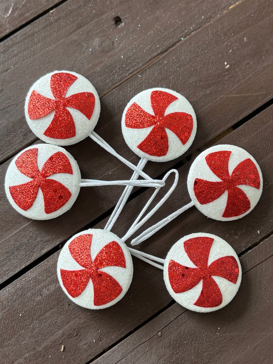 5cm PK6 ROUND SWIRL CANDY PICK