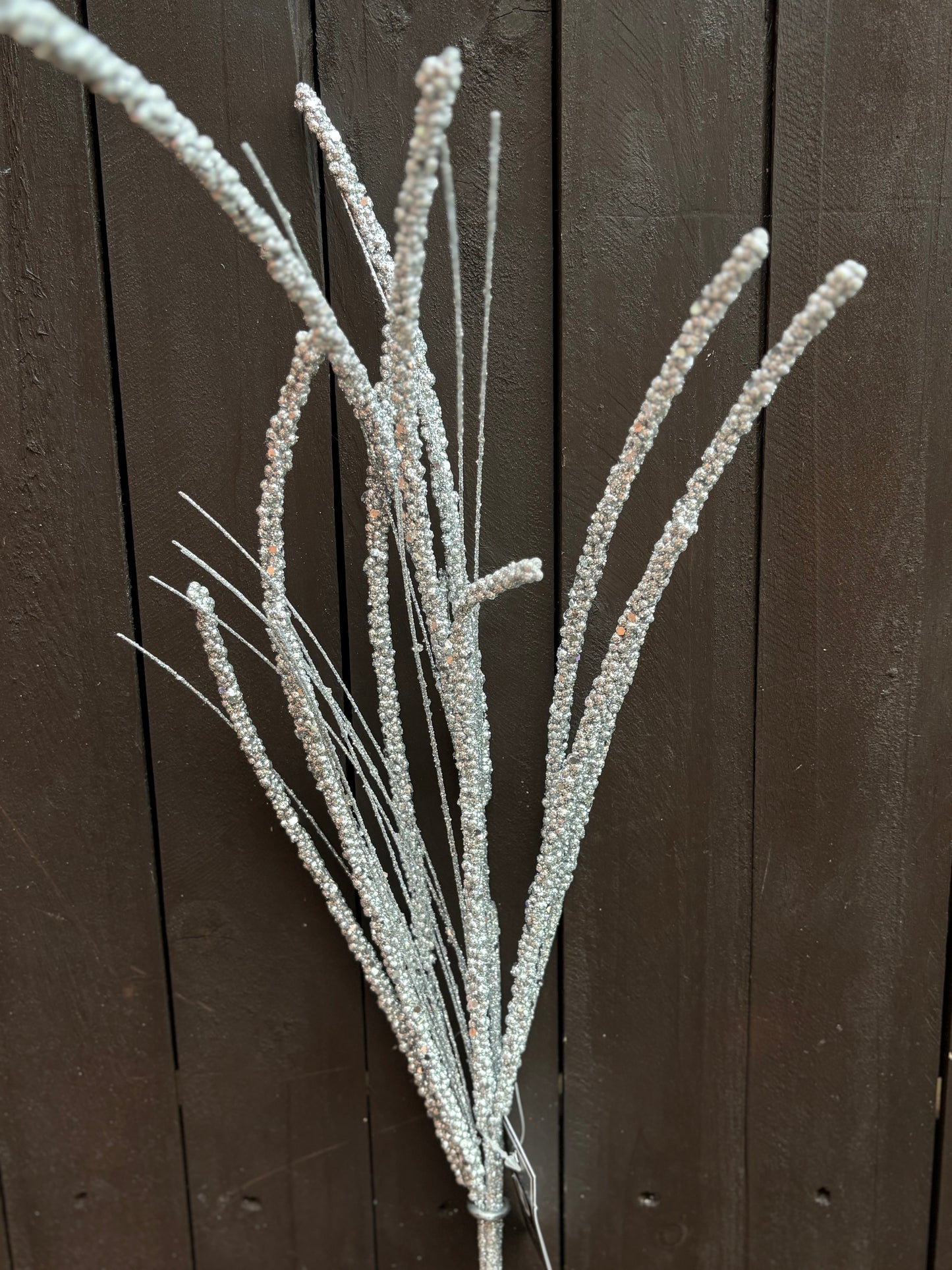 80cm LARGE FIREWORK STEM SILVER