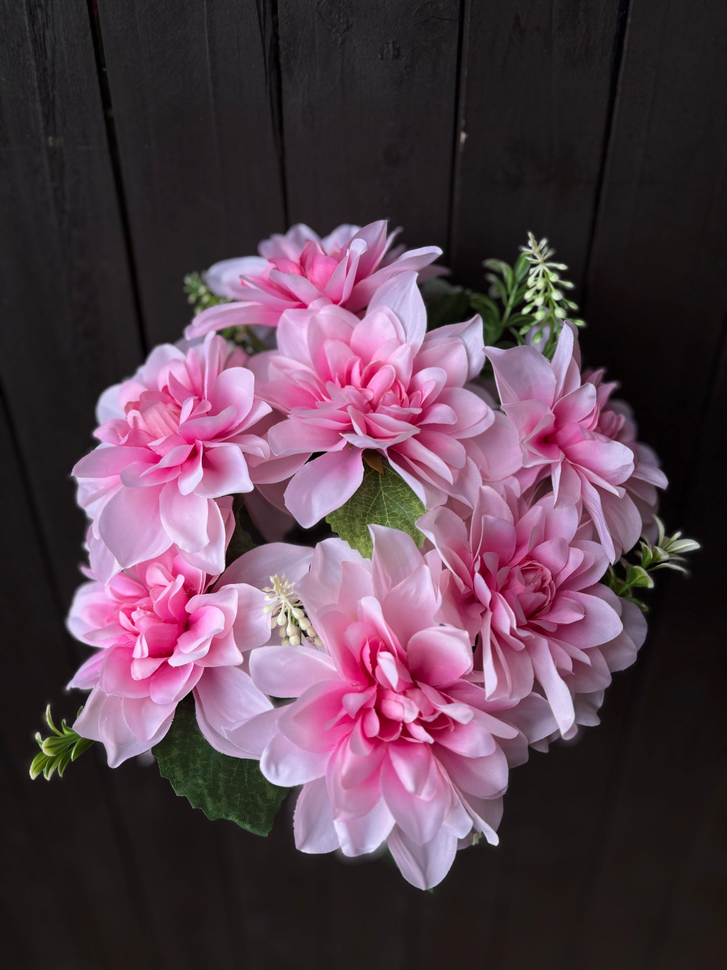 42cm DAHLIA BUSH PINK