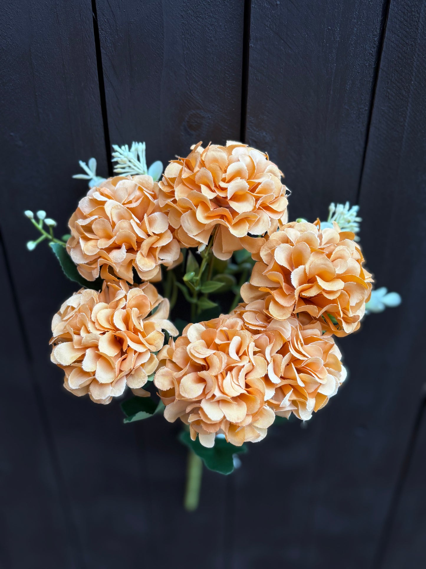 LARGE POM POM BUNCH PALE ORANGE