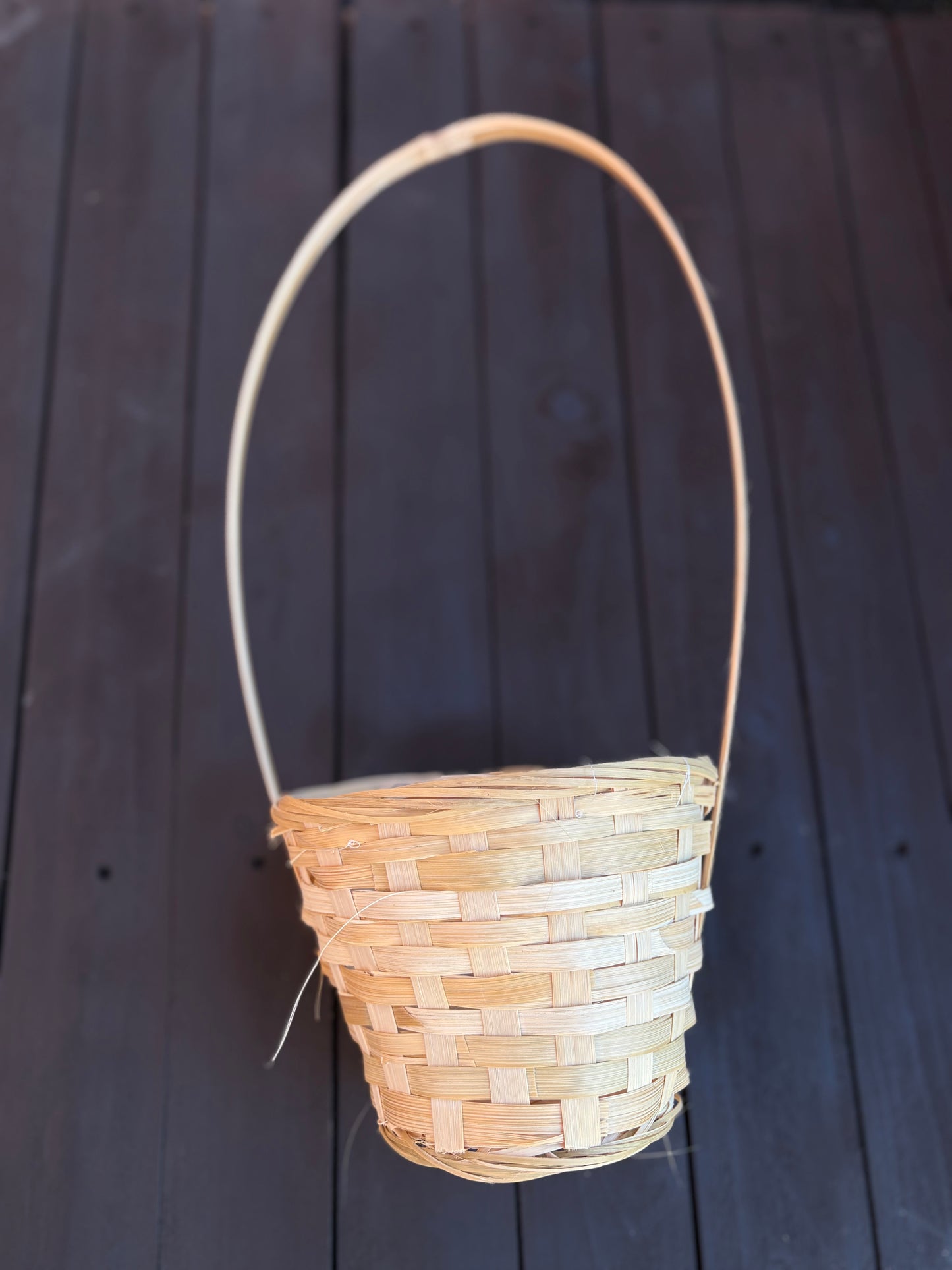 15cm ROUND BAMBOO BASKET