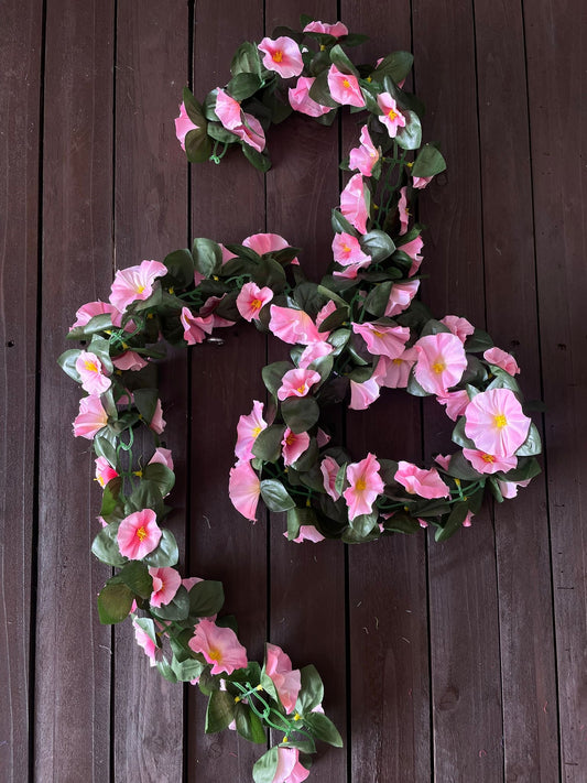 MORNING GLORY GARLAND BABY PINK
