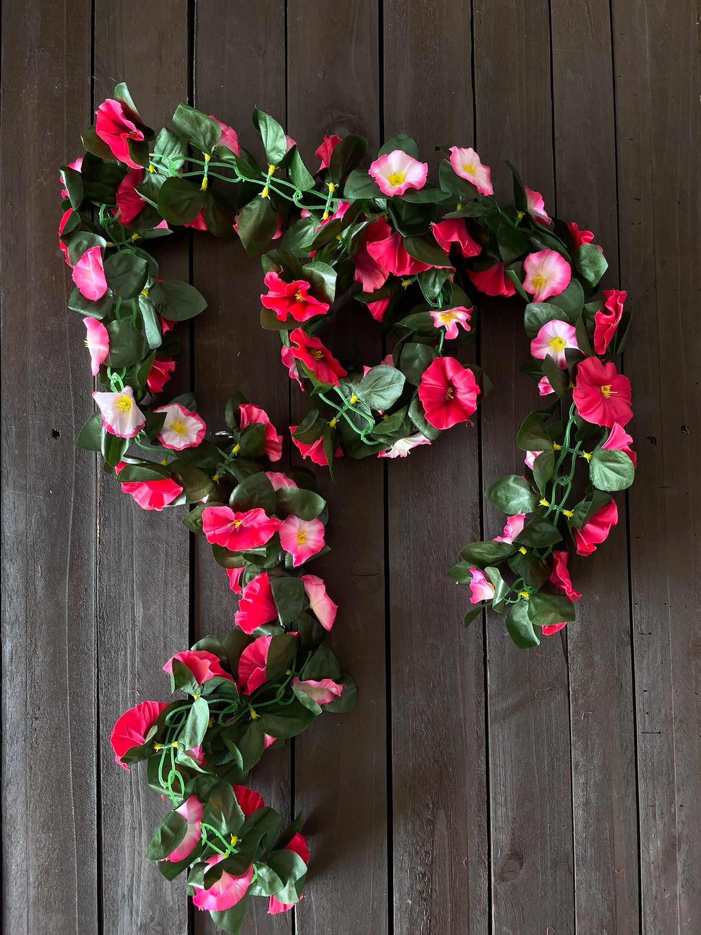 MORNING GLORY GARLAND HOT PINK MIX
