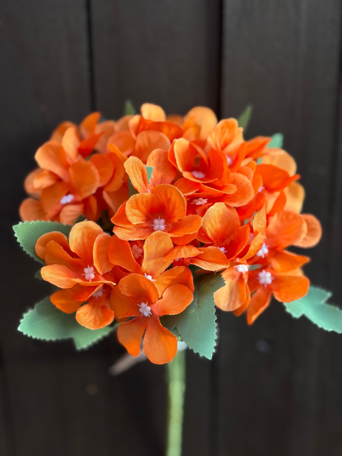 29cm HYDRANGEA BUSH ORANGE