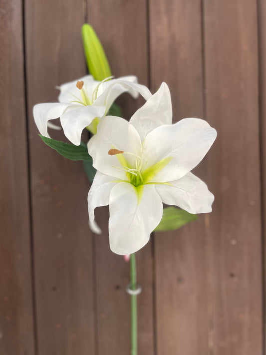 66cm CHLOE LILY SPRAY IVORY