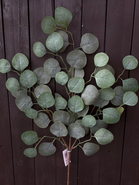 30cm EUCALYPUS LEAF SPRAY GREEN/GREY