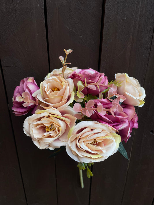 TWO TONE MIX PURPLE ROSES