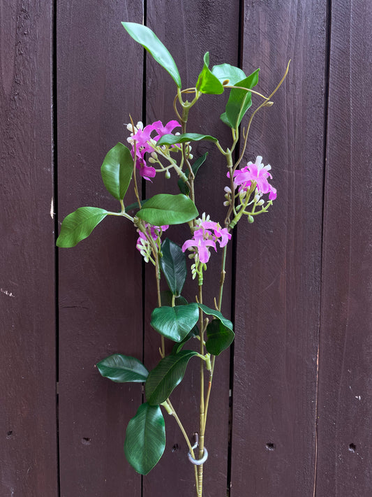 65cm BLOSSOM LEAF SPRAY LILAC