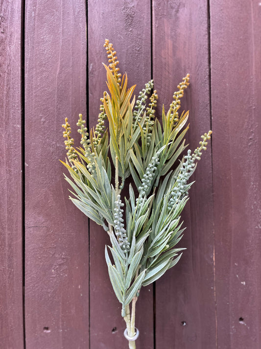 LONG MIXED FERN & BERRY STEM YELLOW